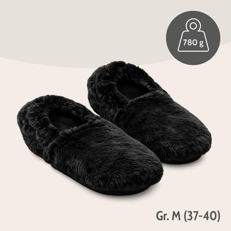 Habibi Wärmeschuhe - Schwarz Größe M (EU 39-40)