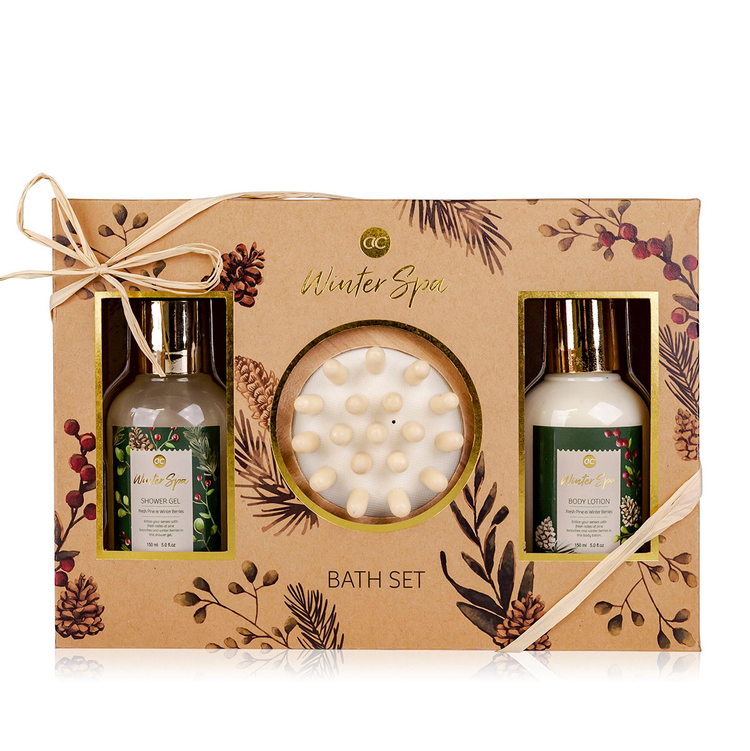 Geschenkbox WINTER SPA mit Massagebürste