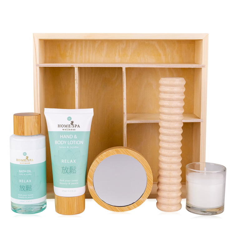 Accentra Körperpflegeset "Home Spa" mit Massageroller