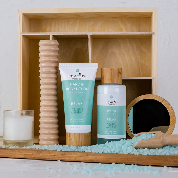 Accentra Körperpflegeset "Home Spa" mit Massageroller