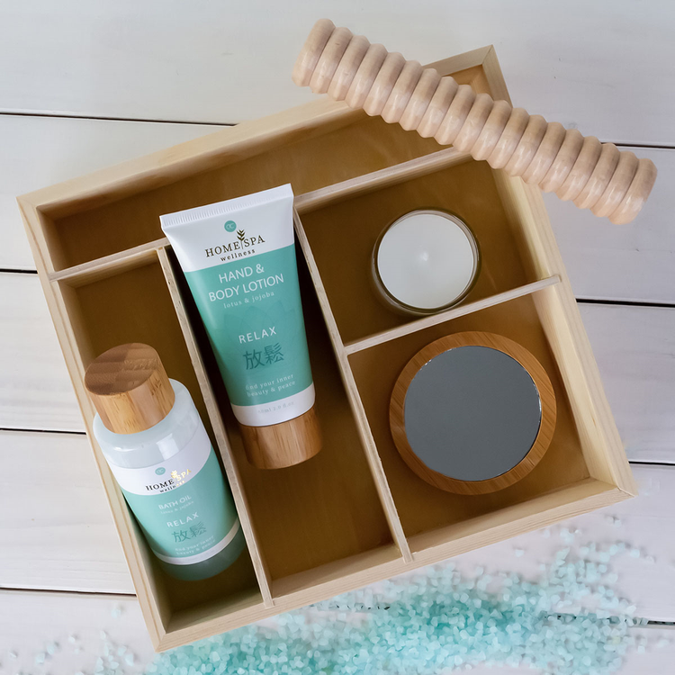 Accentra Körperpflegeset "Home Spa" mit Massageroller