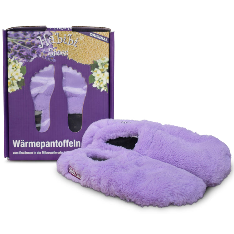 Habibi Wärmeschuhe - Lila Größe L (EU 41-45)