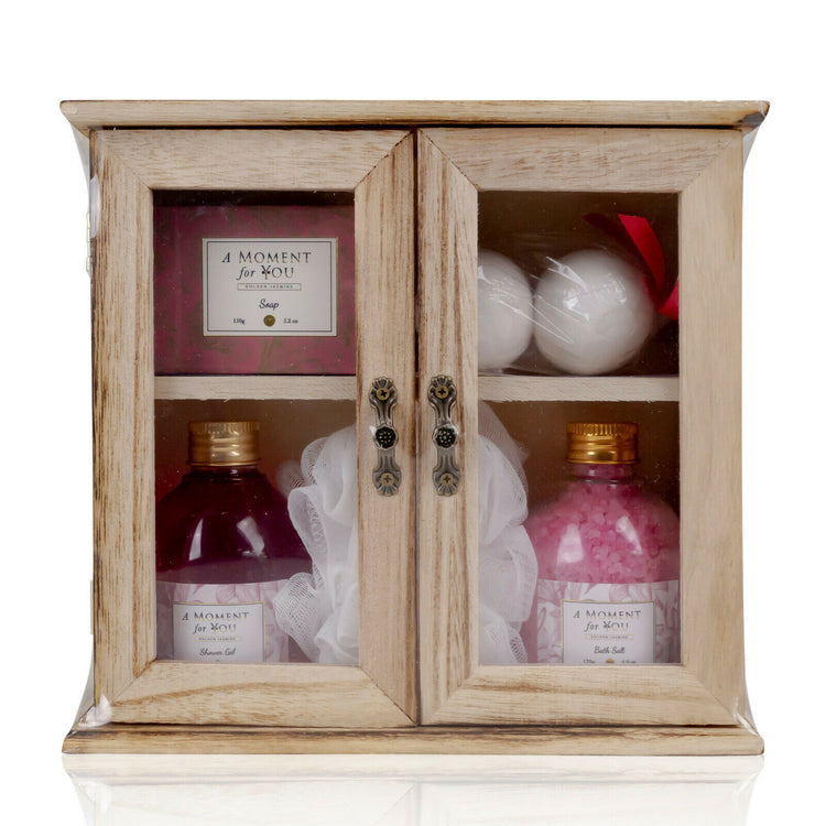 Accentra Körperpflegeset "A Moment for You" in Holzschrank