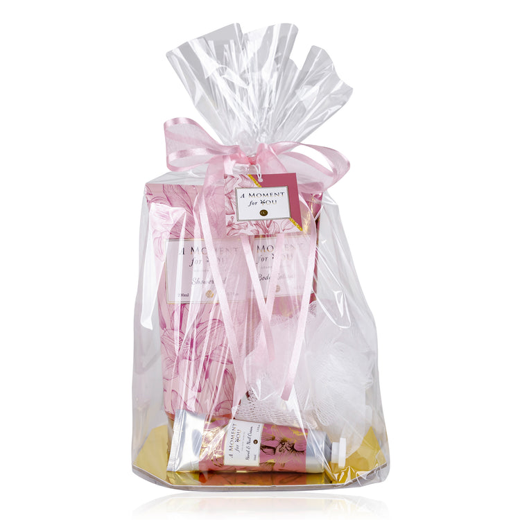 Accentra Körperpflegeset "A Moment for You" auf Goldtablett