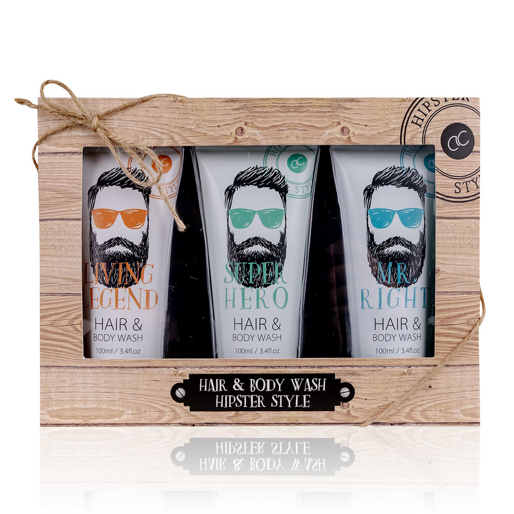 Accentra Körperpflegeset "Hipster Style" 3er-Set in Geschenkbox