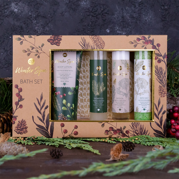 Accentra Badeset "Winter Spa" mit Sisal Pad