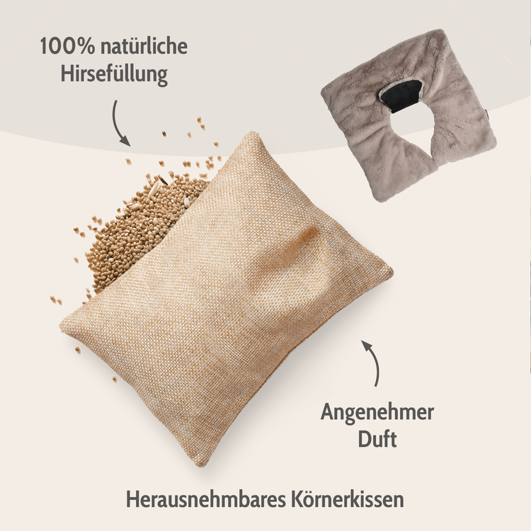 Habibi Nackenwärmer - Schulter-/Rückenwärmer grau