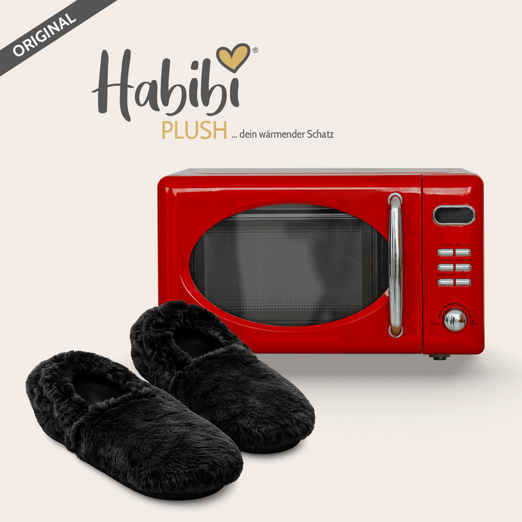 Habibi Wärmeschuhe - Schwarz Größe M (EU 39-40)