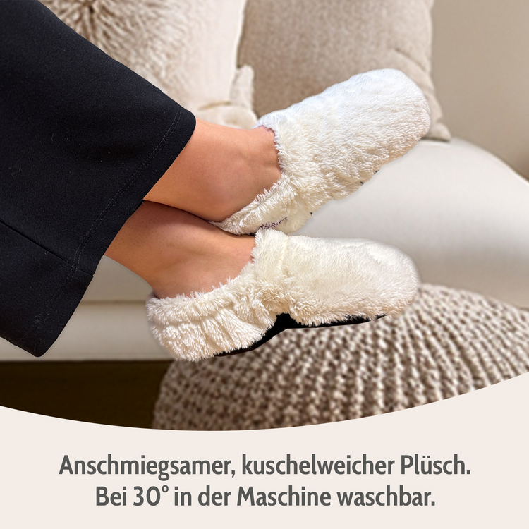 Habibi Wärmeschuhe - Creme Größe L (EU 41-45)