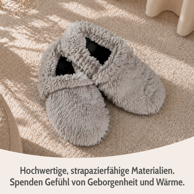 Habibi Wärmeschuhe - grau Größe M (EU 37-40)
