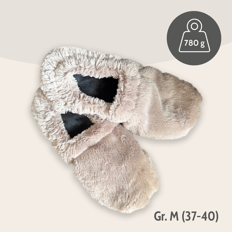 Habibi Wärmeschuhe - grau Größe M (EU 37-40)