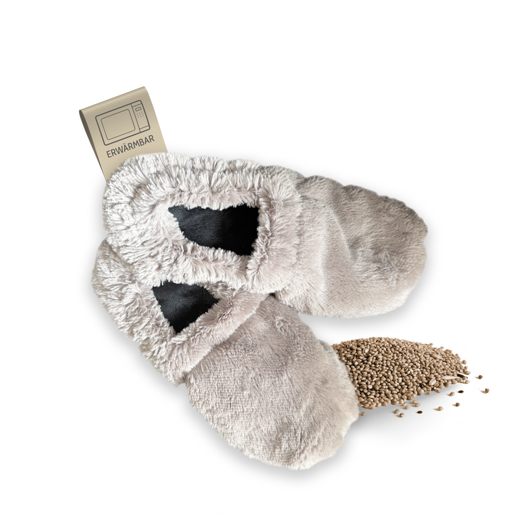Habibi Wärmeschuhe - grau Größe M (EU 37-40)
