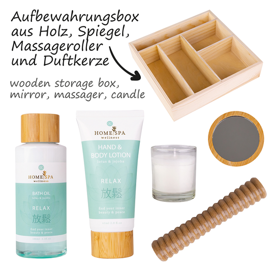 Accentra Körperpflegeset "Home Spa" mit Massageroller