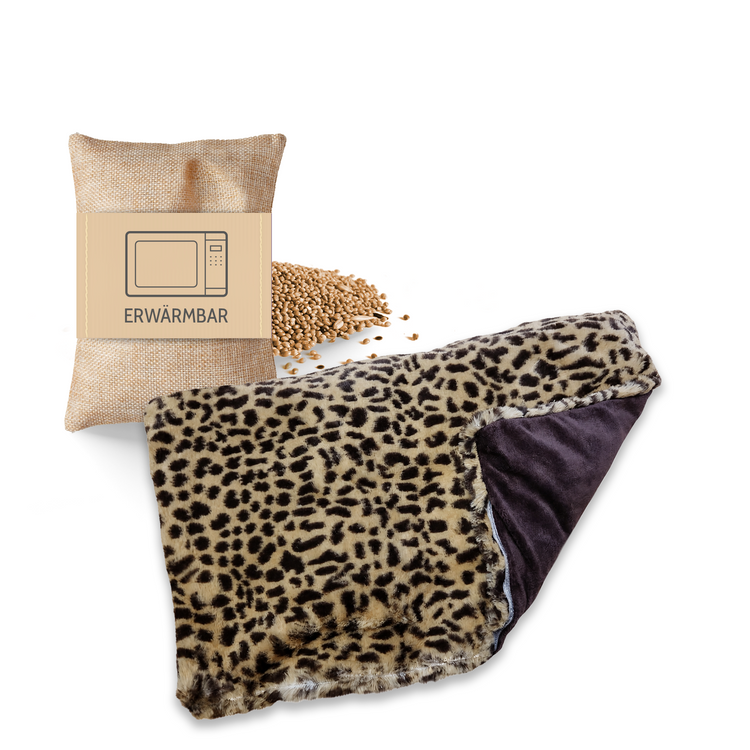 Wärmekissen Habibi Plush Premium Körnerkissen Leo