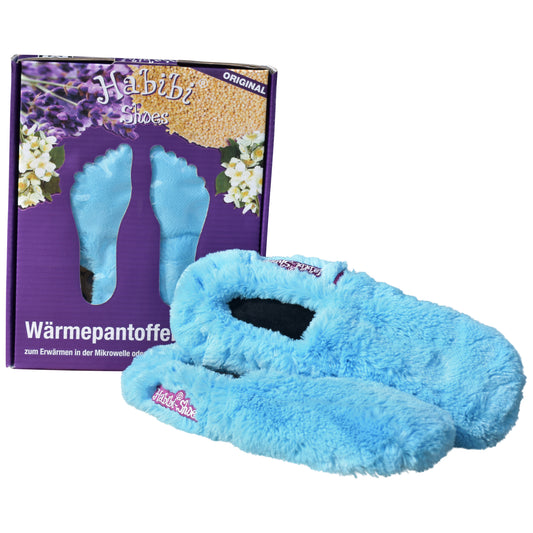 Habibi Wärmeschuhe - türkis Größe M (EU 37-40)