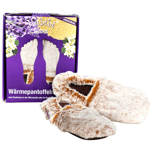 Habibi Wärmeschuhe - creme meliert Größe M (EU 37-40)