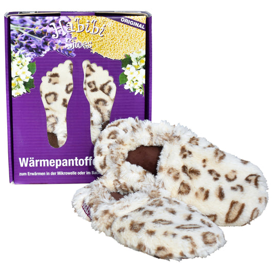 Habibi Wärmeschuhe - creme mit braunem Muster Größe L (EU 41-45)
Habibi Wärmeschuhe creme mit braunem Muster Größe L (EU 41-45) Slippers Hausschuhe Wärmepantoffeln für Mikrowelle und Backofen
