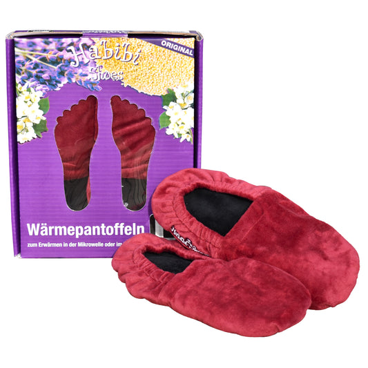 Habibi Wärmeschuhe - rot Größe L (EU 41-45)