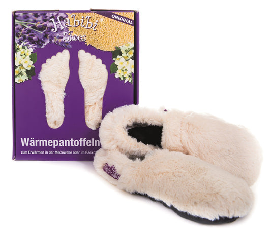 Habibi Wärmeschuhe - Creme Größe M (EU 37-40)