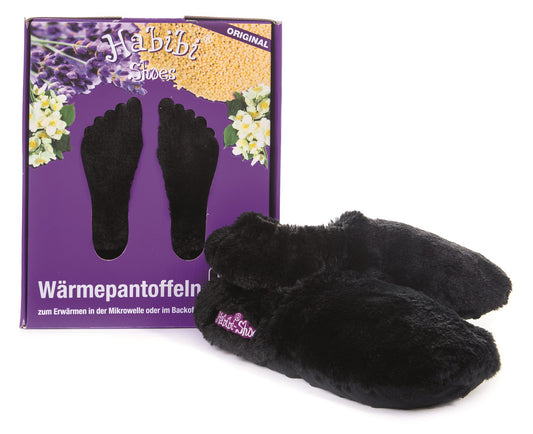 Habibi Wärmeschuhe - Schwarz Größe L (EU 41-45)