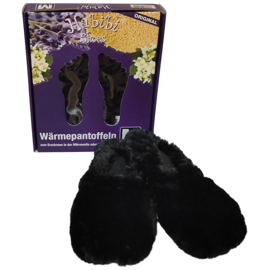 Habibi Wärmeschuhe - Schwarz Größe M (EU 39-40)